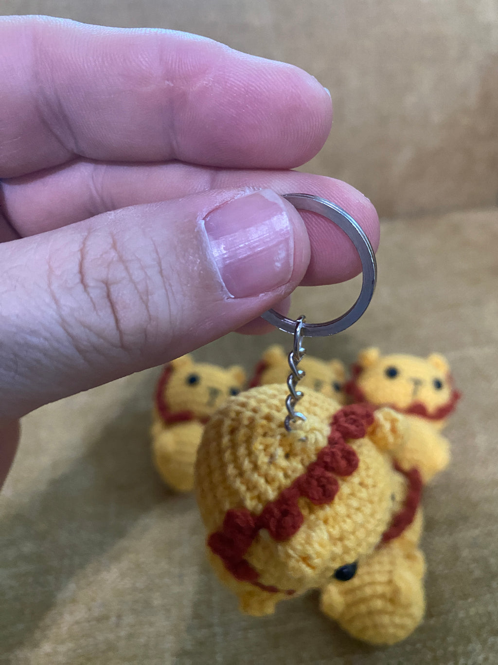 Lion Crochet Keychain