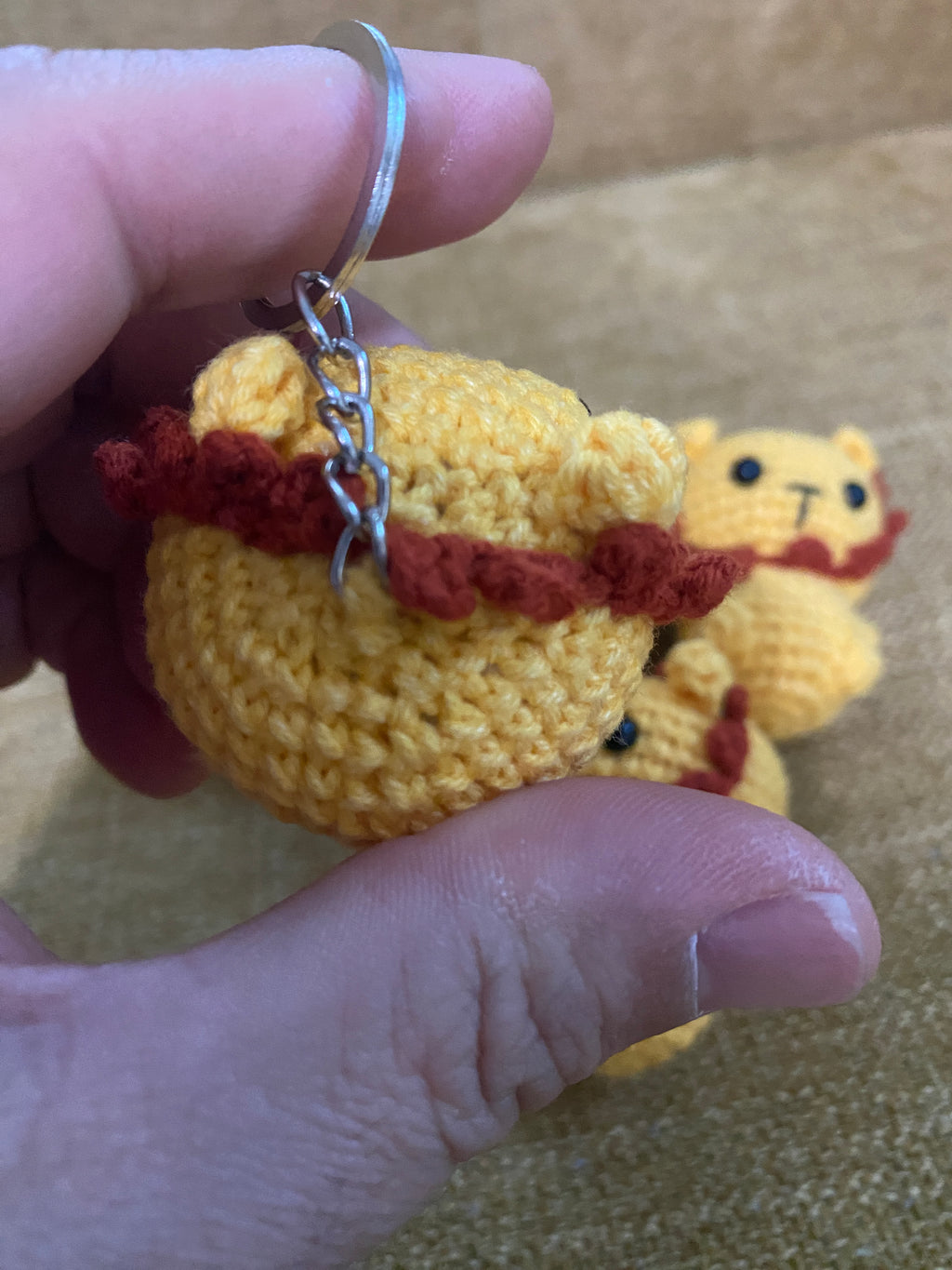 Lion Crochet Keychain