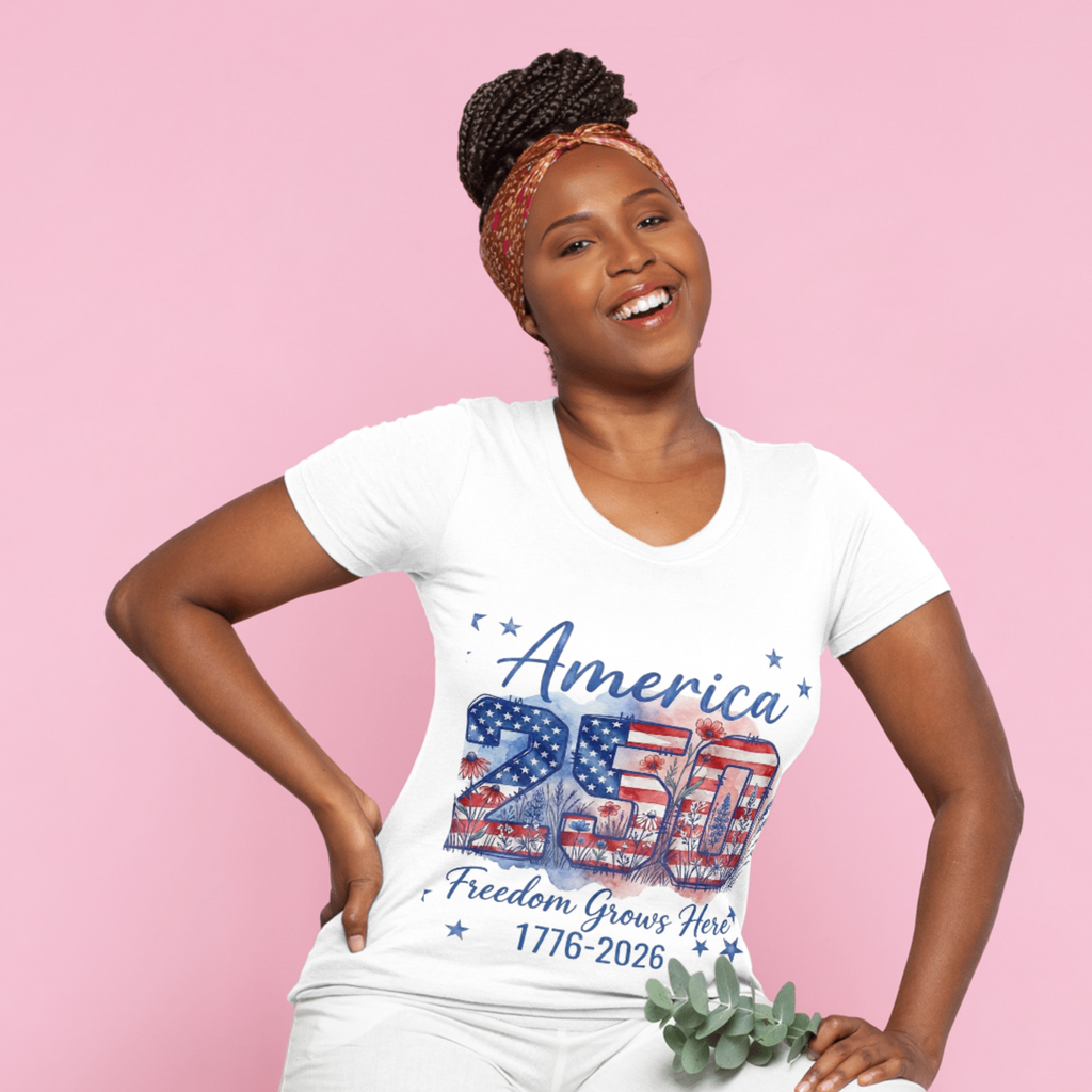 America 250 Freedom Grows Here PNG | 1776-2026 Patriotic Floral Watercolor Design | USA 250th Anniversary Sublimation Download